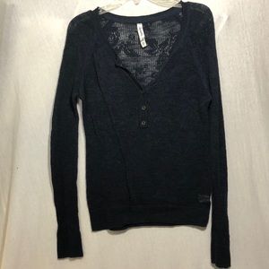 Aeropostale Sheer Lace Sweater
